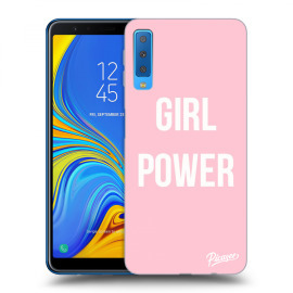 Picasee Silikónový prehľadný obal pre Samsung Galaxy A7 2018 A750F - Girl Power