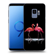 Picasee Silikónový čierny obal pre Samsung Galaxy S9 G960F - Flamingos couple - cena, porovnanie