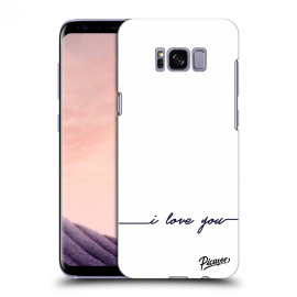 Picasee Silikónový čierny obal pre Samsung Galaxy S8 G950F - I love you