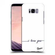 Picasee Silikónový čierny obal pre Samsung Galaxy S8 G950F - I love you - cena, porovnanie