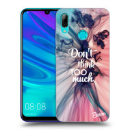 Picasee Silikónový čierny obal pre Huawei P Smart 2019 - Don't think TOO much - cena, porovnanie