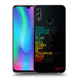 Picasee Silikónový prehľadný obal pre Honor 10 Lite - Motto life