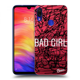 Picasee Silikónový prehľadný obal pre Xiaomi Redmi Note 7 - Bad girl