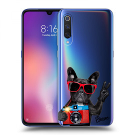 Picasee Silikónový prehľadný obal pre Xiaomi Mi 9 - French Bulldog