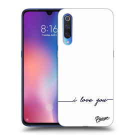 Picasee Silikónový prehľadný obal pre Xiaomi Mi 9 - I love you