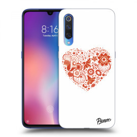 Picasee Silikónový prehľadný obal pre Xiaomi Mi 9 - Big heart