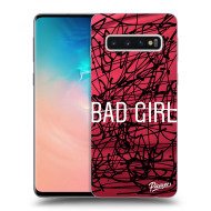 Picasee Silikónový prehľadný obal pre Samsung Galaxy S10 G973 - Bad girl - cena, porovnanie