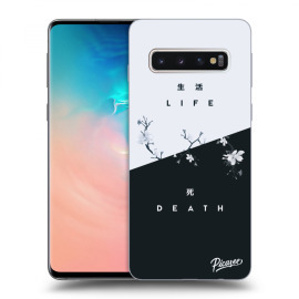 Picasee Silikónový čierny obal pre Samsung Galaxy S10 G973 - Life - Death