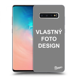 Picasee Silikónový prehľadný obal pre Samsung Galaxy S10 Plus G975 - Vlastný design/motiv