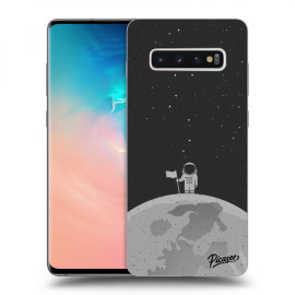 Picasee Silikónový prehľadný obal pre Samsung Galaxy S10 Plus G975 - Astronaut