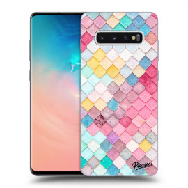 Picasee Silikónový prehľadný obal pre Samsung Galaxy S10 Plus G975 - Colorful roof