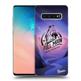 Picasee Silikónový prehľadný obal pre Samsung Galaxy S10 Plus G975 - Wolf