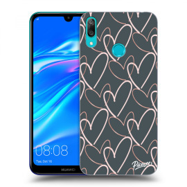 Picasee Silikónový prehľadný obal pre Huawei Y7 2019 - Lots of love