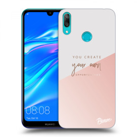 Picasee Silikónový prehľadný obal pre Huawei Y7 2019 - You create your own opportunities