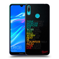 Picasee Silikónový prehľadný obal pre Huawei Y7 2019 - Motto life - cena, porovnanie