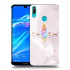 Picasee Silikónový prehľadný obal pre Huawei Y7 2019 - Carpe Diem