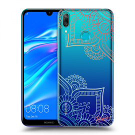 Picasee Silikónový prehľadný obal pre Huawei Y7 2019 - Flowers pattern