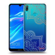 Picasee Silikónový prehľadný obal pre Huawei Y7 2019 - Flowers pattern - cena, porovnanie