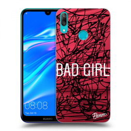 Picasee Silikónový prehľadný obal pre Huawei Y7 2019 - Bad girl