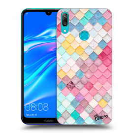 Picasee Silikónový prehľadný obal pre Huawei Y7 2019 - Colorful roof