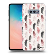 Picasee Silikónový prehľadný obal pre Samsung Galaxy S10e G970 - Feather 2 - cena, porovnanie