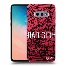 Picasee Silikónový prehľadný obal pre Samsung Galaxy S10e G970 - Bad girl