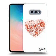 Picasee Silikónový prehľadný obal pre Samsung Galaxy S10e G970 - Big heart - cena, porovnanie