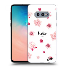 Picasee Silikónový prehľadný obal pre Samsung Galaxy S10e G970 - Hello there