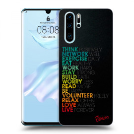 Picasee Silikónový prehľadný obal pre Huawei P30 Pro - Motto life