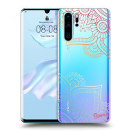 Picasee Silikónový prehľadný obal pre Huawei P30 Pro - Flowers pattern - cena, porovnanie