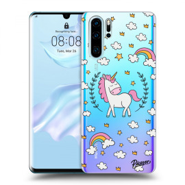 Picasee Silikónový prehľadný obal pre Huawei P30 Pro - Unicorn star heaven