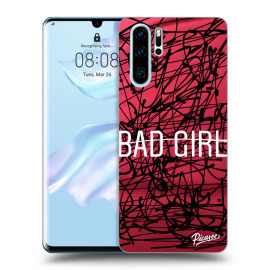 Picasee Silikónový prehľadný obal pre Huawei P30 Pro - Bad girl