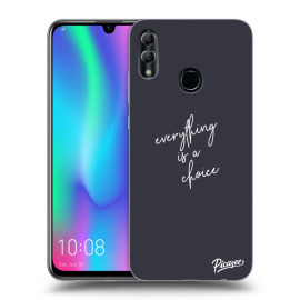 Picasee Silikónový prehľadný obal pre Honor 10 Lite - Everything is a choice