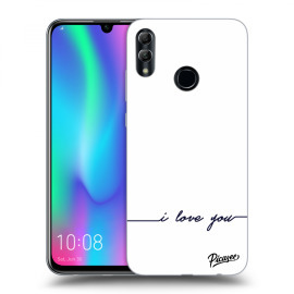 Picasee Silikónový prehľadný obal pre Honor 10 Lite - I love you