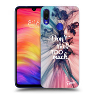 Picasee Silikónový čierny obal pre Xiaomi Redmi Note 7 - Don't think TOO much - cena, porovnanie