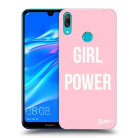 Picasee Silikónový čierny obal pre Huawei Y7 2019 - Girl Power