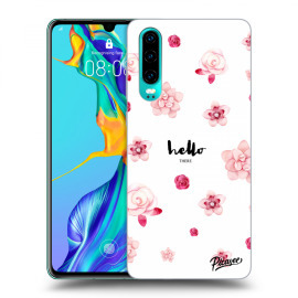 Picasee Silikónový čierny obal pre Huawei P30 - Hello there