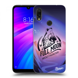 Picasee Silikónový čierny obal pre Xiaomi Redmi 7 - Wolf