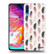 Picasee Silikónový prehľadný obal pre Samsung Galaxy A70 A705F - Feather 2 - cena, porovnanie