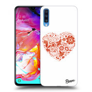 Picasee Silikónový prehľadný obal pre Samsung Galaxy A70 A705F - Big heart - cena, porovnanie