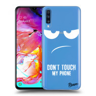 Picasee Silikónový prehľadný obal pre Samsung Galaxy A70 A705F - Don't Touch My Phone - cena, porovnanie