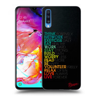 Picasee Silikónový prehľadný obal pre Samsung Galaxy A70 A705F - Motto life - cena, porovnanie