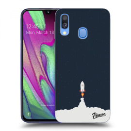 Picasee Silikónový prehľadný obal pre Samsung Galaxy A40 A405F - Astronaut 2