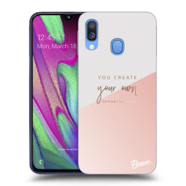 Picasee Silikónový prehľadný obal pre Samsung Galaxy A40 A405F - You create your own opportunities