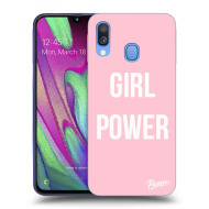 Picasee Silikónový prehľadný obal pre Samsung Galaxy A40 A405F - Girl Power - cena, porovnanie