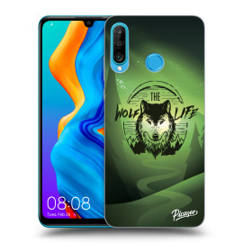 Picasee Silikónový čierny obal pre Huawei P30 Lite - Wolf life