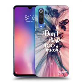 Picasee Silikónový čierny obal pre Xiaomi Mi 9 SE - Don't think TOO much