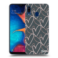Picasee Silikónový prehľadný obal pre Samsung Galaxy A20e A202F - Lots of love - cena, porovnanie