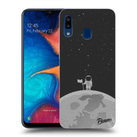 Picasee Silikónový čierny obal pre Samsung Galaxy A20e A202F - Astronaut