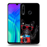 Picasee Silikónový čierny obal pre Honor 20 Lite - French Bulldog - cena, porovnanie